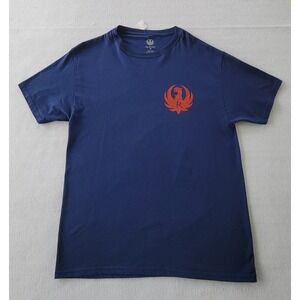 Ruger American Men's Size M‎ Short Sleeve T Shirt Blue Cotton